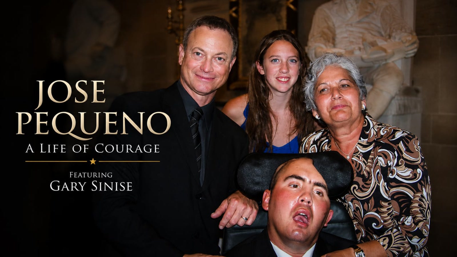 Jose Pequeno with his family, featured in the documentary tribute produced by Reel Heroes Media